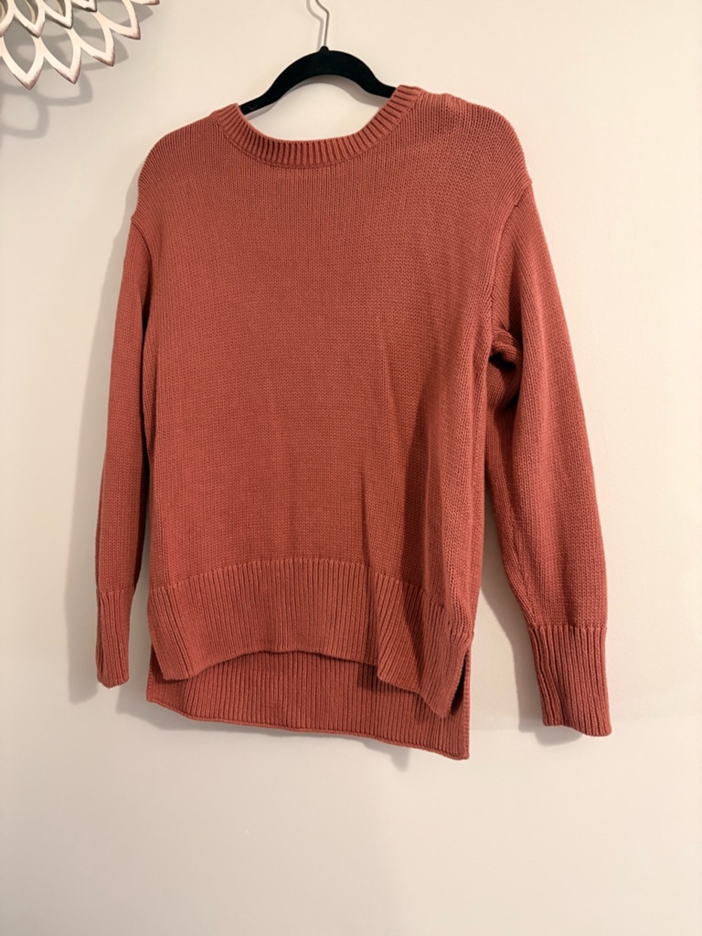 Philosophy Women's Crewneck Knit Sweater in Dusty Rose